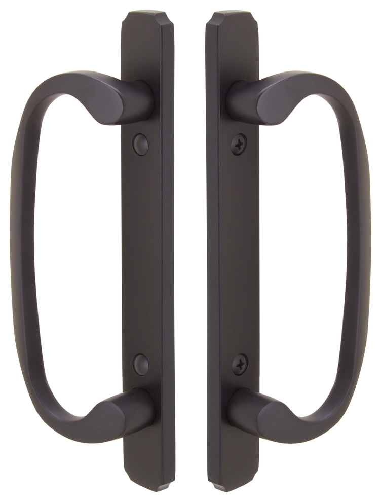 Embassy Brass Sliding Door Full Dummy Handle Set Transitional Door