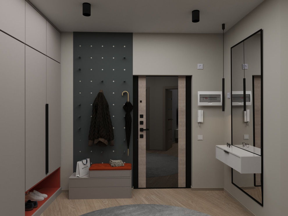 Визуализация дизайн проекта квартиры для студента