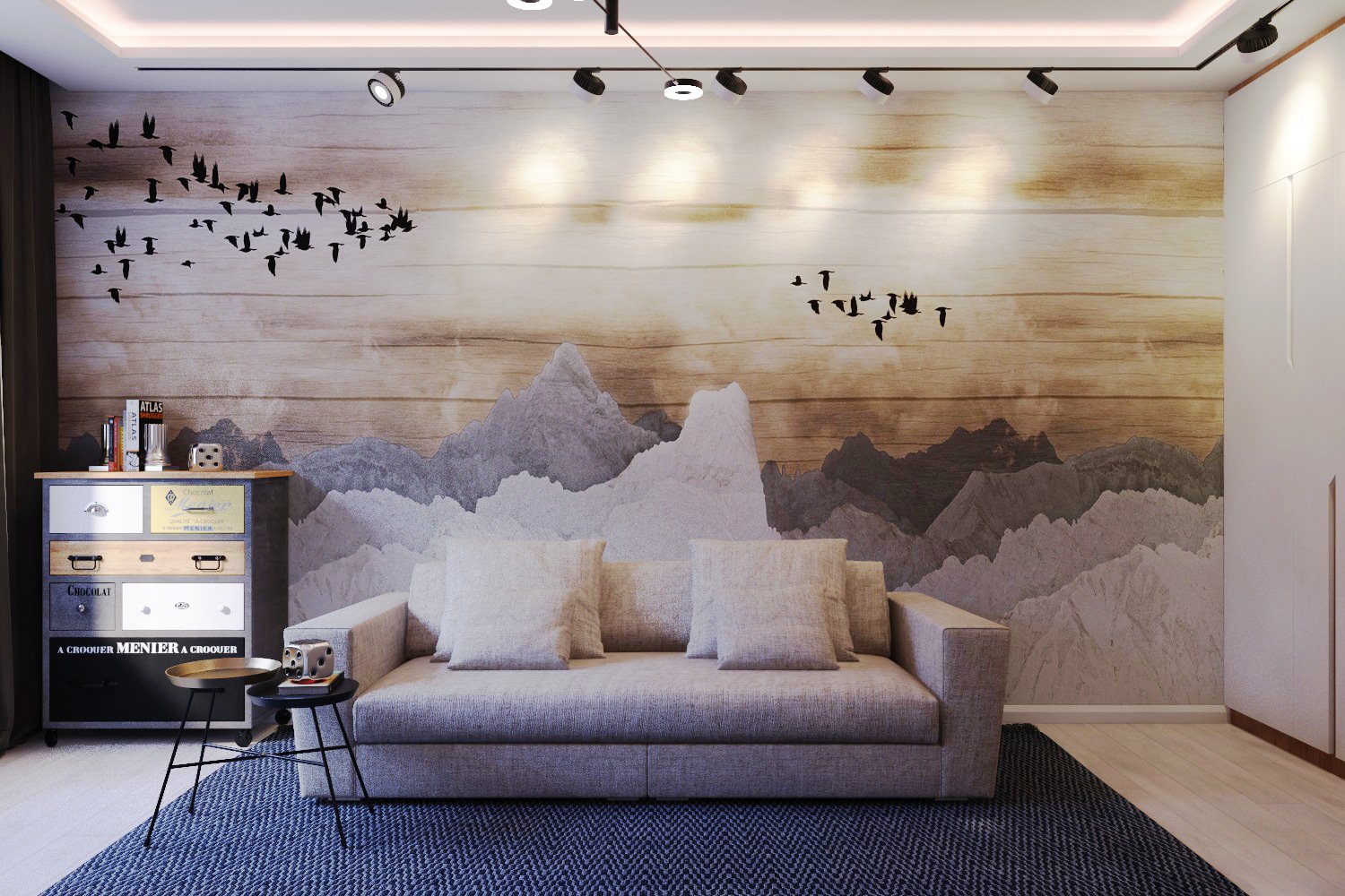 Дизайн интерьера однокомнатной квартиры для сдачи в аренду. Краснодар