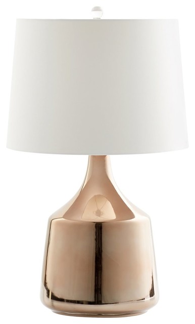 Cyan Flynn Table Lamp With CFL, Gold