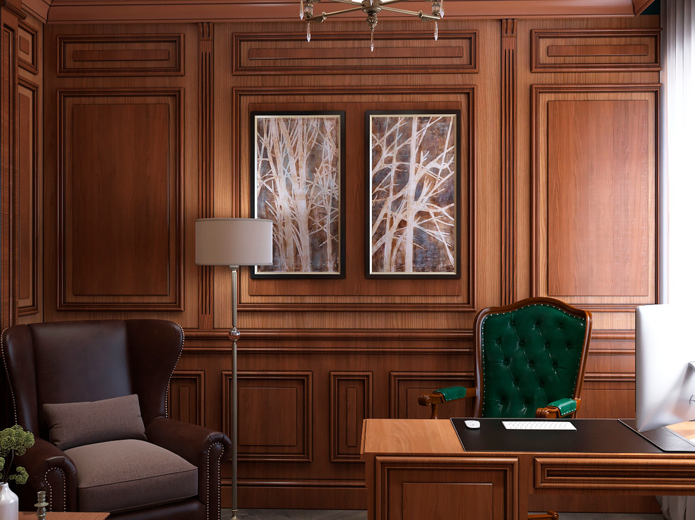 Интерьер кабинета в з.п. Бавария от Унистрой