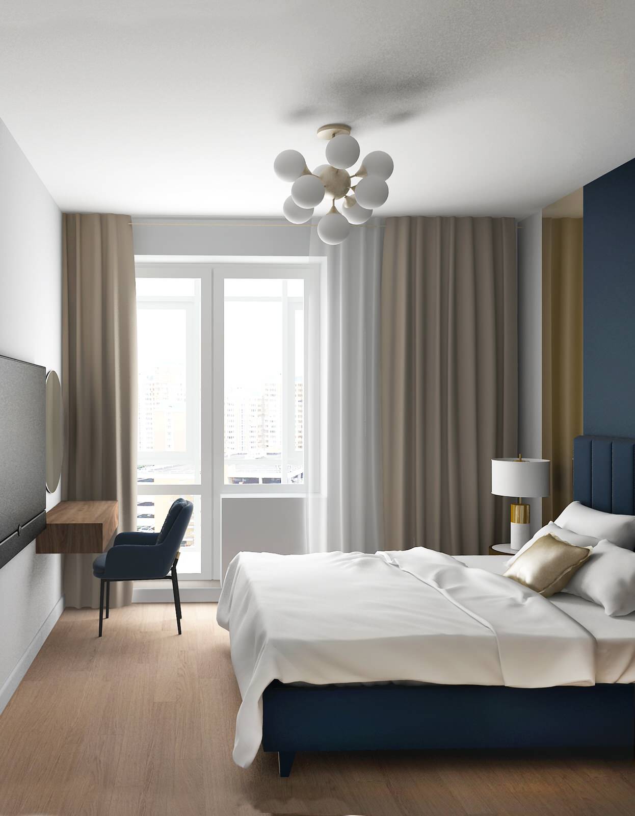 Трехкомнатная квартира в Павшинской пойме