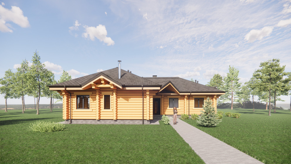 Дом из бревна п. Софрино г. Москва