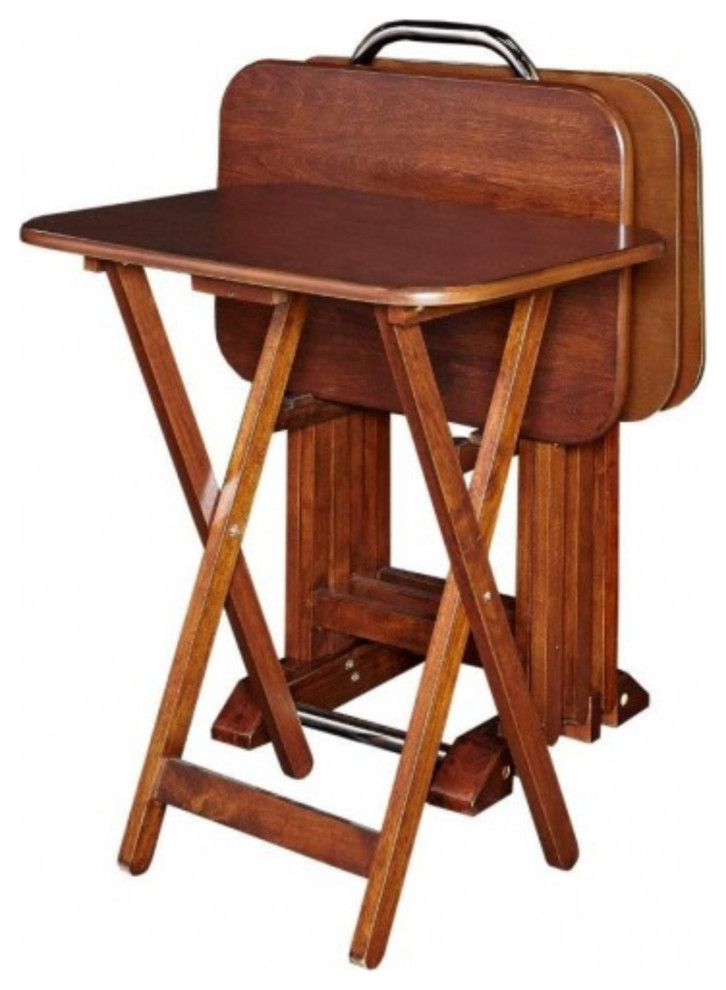 Burke Tray Tables Contemporary Tv Trays by Virventures Houzz