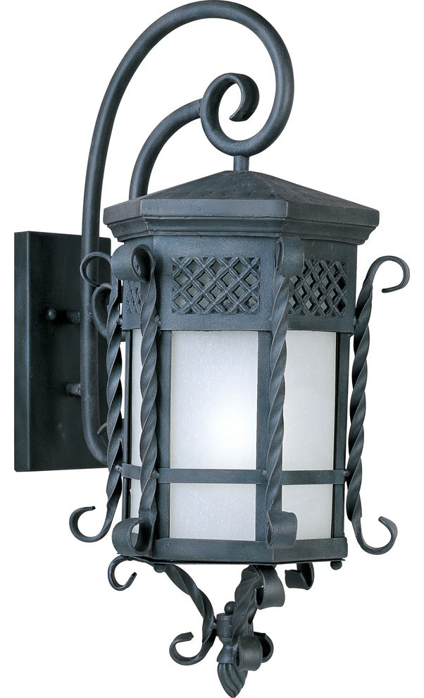 Scottsdale Energy Efficient 1-Light Outdoor Wall Lantern, Country Forge