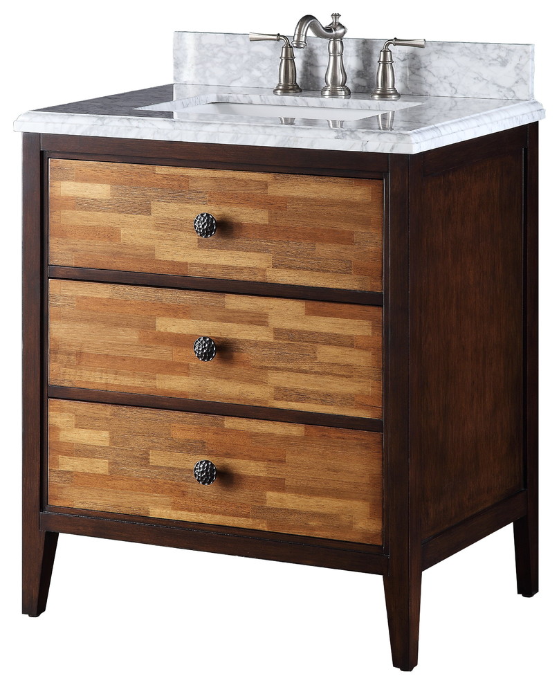 31” Bezo Art Deco Modern Bathroom Vanity Transitional Bathroom