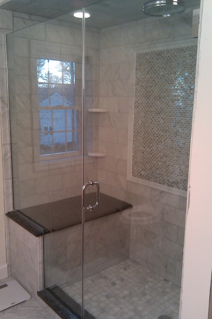 Granite shower seat