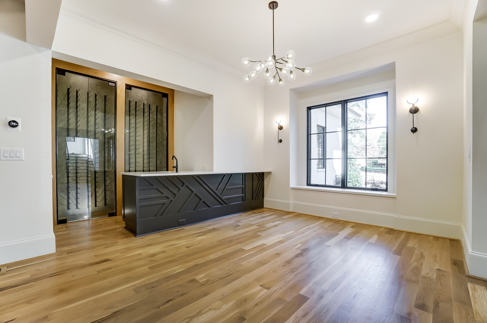 City Modern Farmhouse Town & Country Charlotte - Farmhouse - Home Bar ...