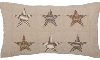Farmhouse Americana Bedding Sawyer Mill Star Independence Day/4th of July Sham
