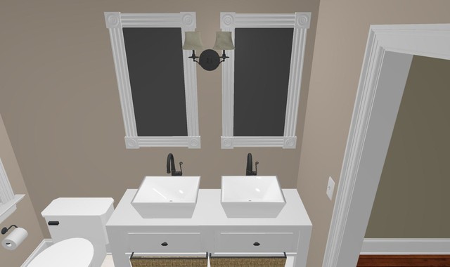 Small Bath - 3D Interior Design rendering