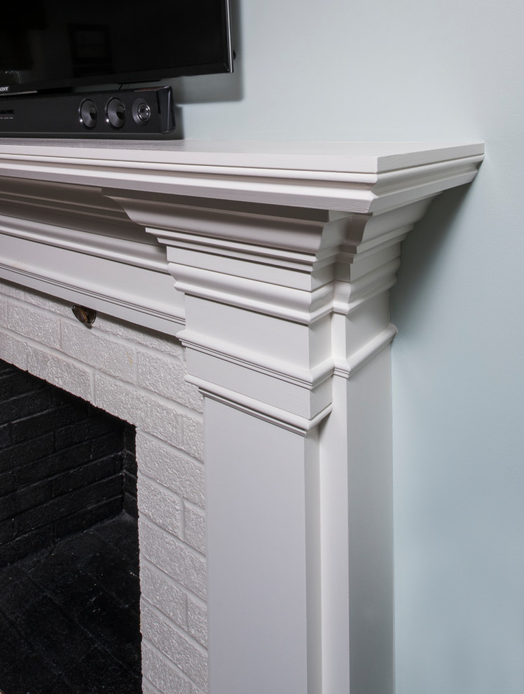 Inspiration for a transitional home design remodel in Boston