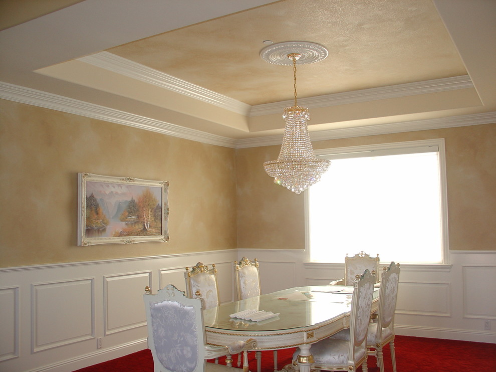 This is an example of a victorian dining room in Orange County.