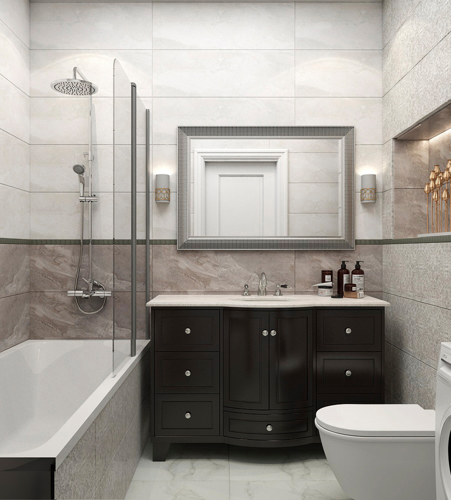 Санузел в стиле современной классики