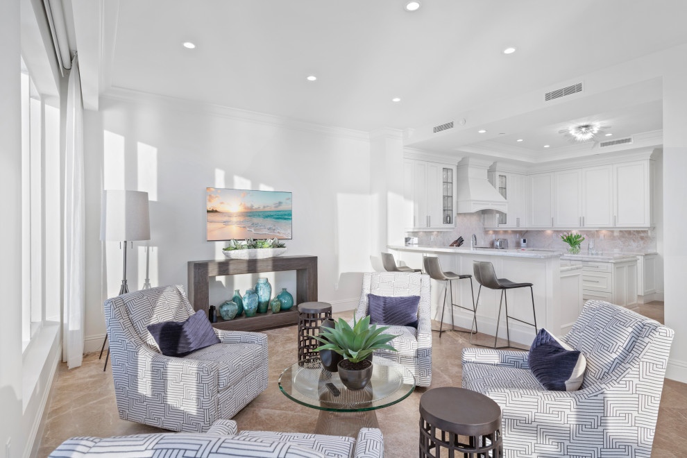 Home design - transitional home design idea in Miami