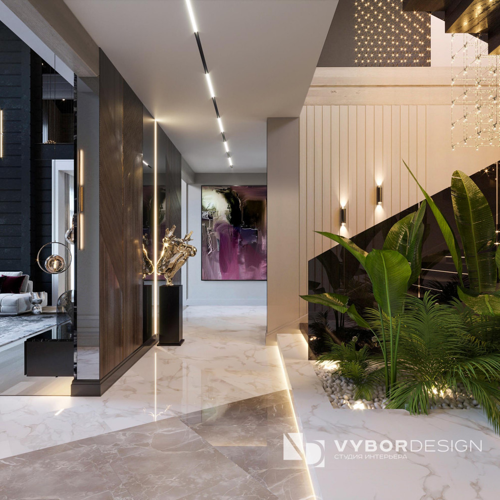 Дизайн интерьера дома из бруса