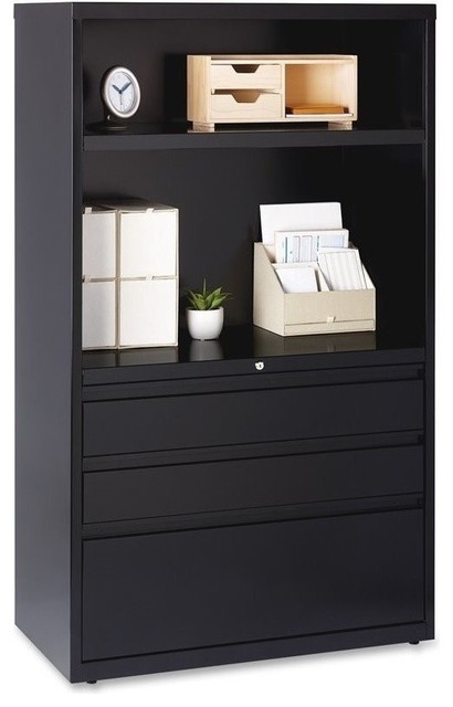 Lorell 36 Lateral File Drawer Combo Unit Transitional Filing