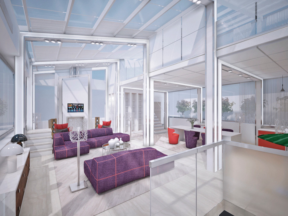 Проект 79 - Интерьер двухуровневой квартиры (12 вариант)