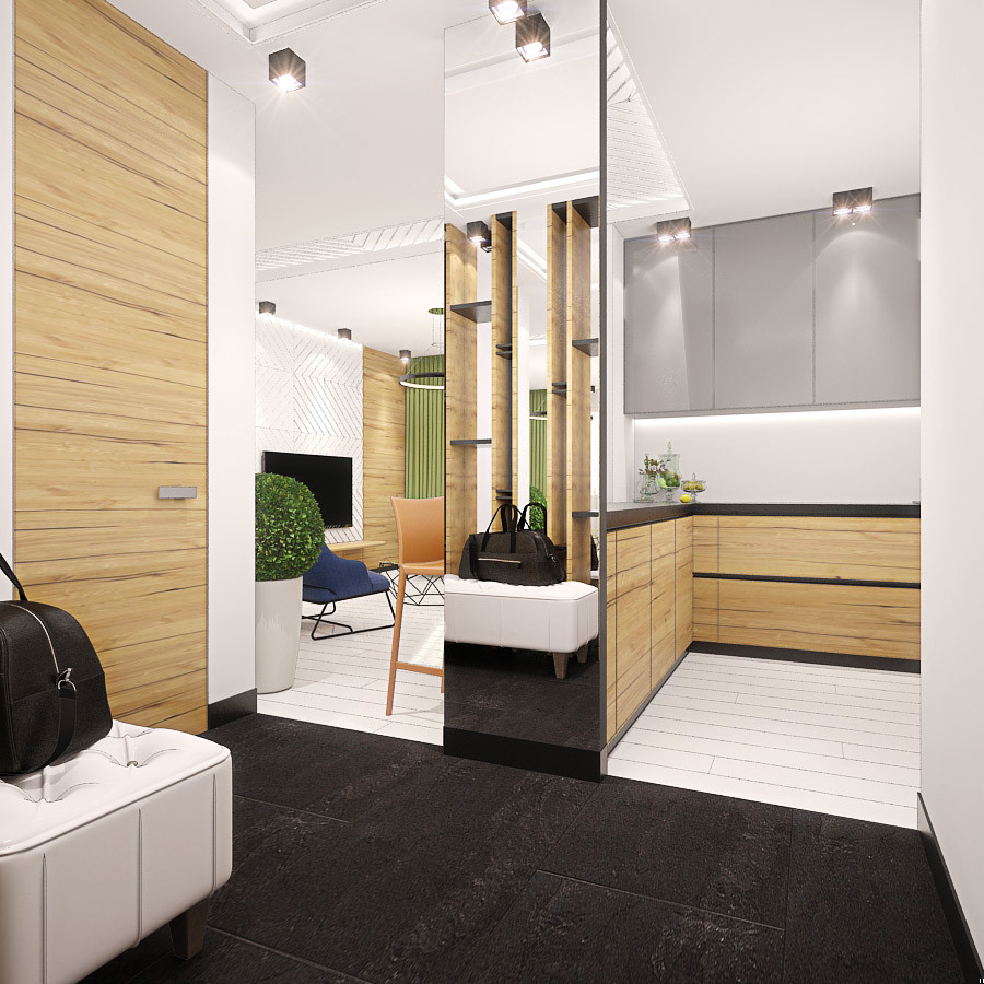 Проект интерьера 2 в г. Новосибирск ЖК переулок бульварный