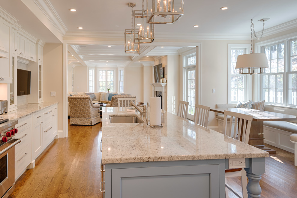 Inspiration for a transitional kitchen remodel in Boston