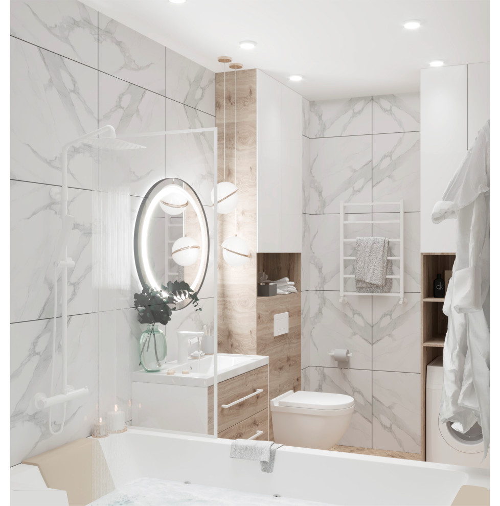 Двухкомнатная квартира в нейтральных тонах