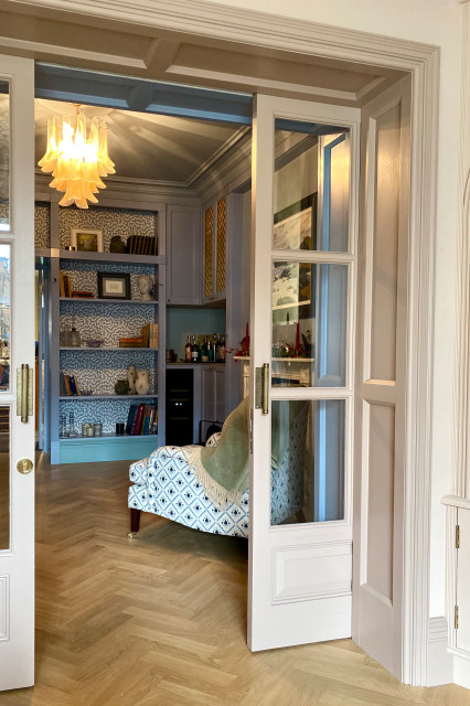 Sitting Room, Glazed Sliding Doors klassisk-vardagsrum