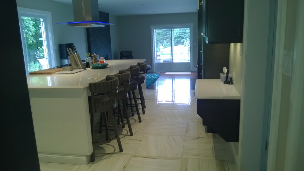 Kitchen - transitional kitchen idea in Ottawa