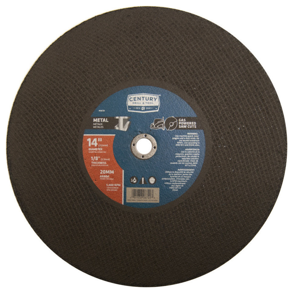 High Speed Abrasive Metal Cutting Saw Blade, 20mm Arbor Industrial