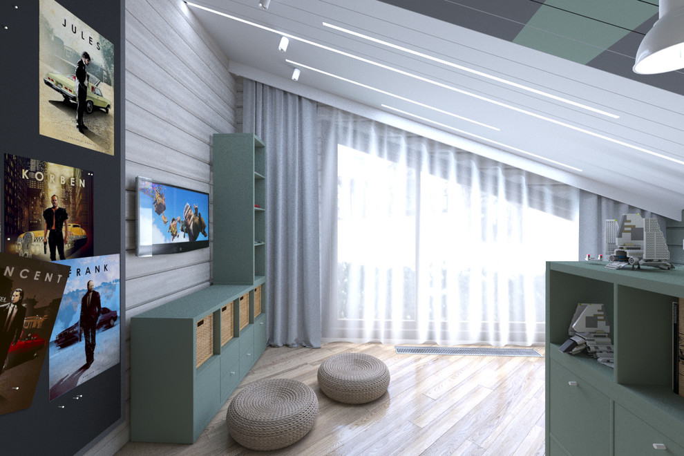 Интерьеры дома из бруса