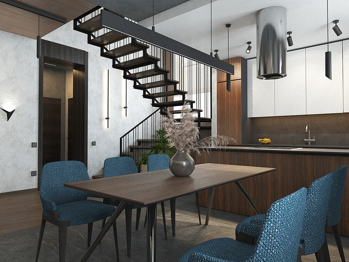 Проект дома общей площадью 198 м2