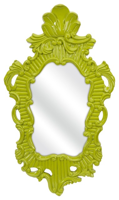 iMax Finely Green Baroque Framed Wall Mirror X-97374