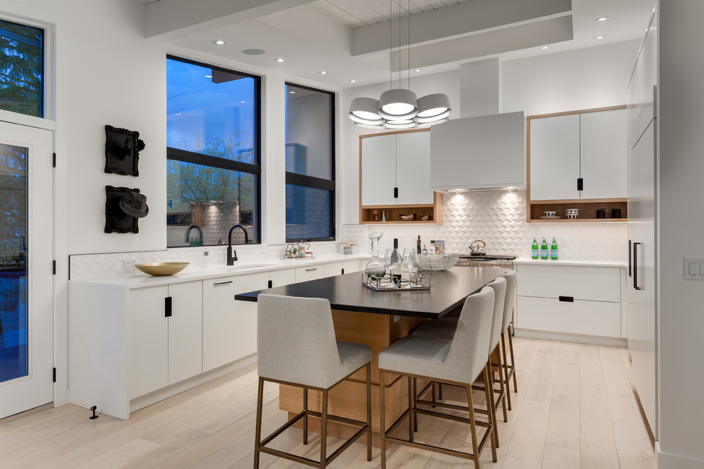 Design ideas for a modern kitchen in Calgary.