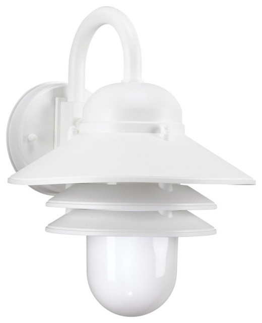 Seagull Lighting 83055en 15 Polycarbonate Outdoor Fixture White