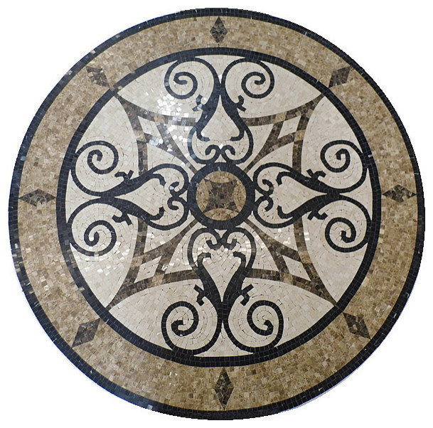 Mosaic Polished Floor Medallions Tile Medallion Marble Mosaic Inlay