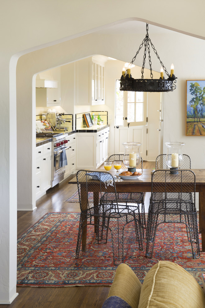 Inspiration for a small mediterranean home design remodel in Santa Barbara