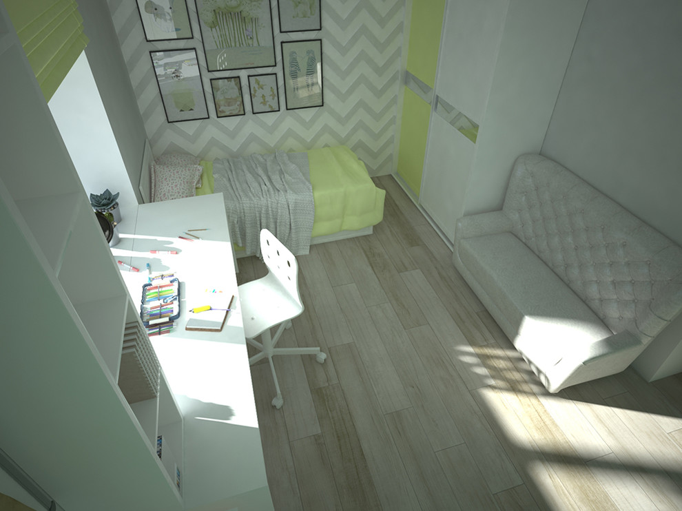 Самара, ул. Гая. Дизайн-проект квартиры для семьи с двумя детьми.