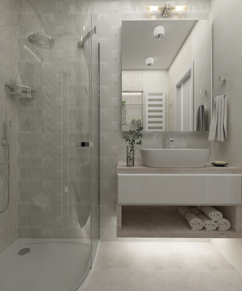 Бежевый санузел