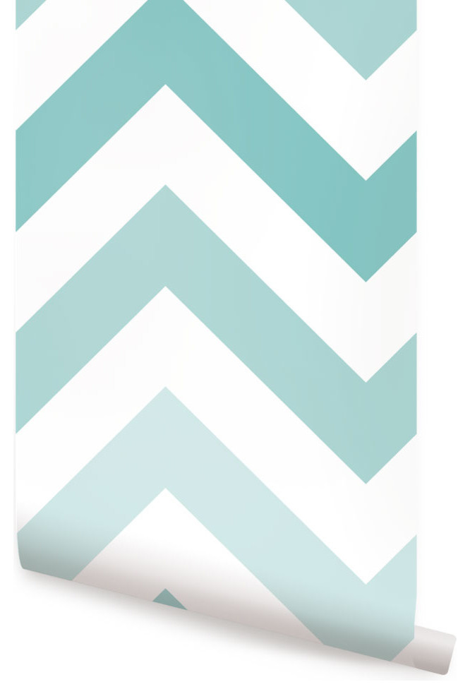 Chevron Peel and Stick Vinyl Wallpaper, 24