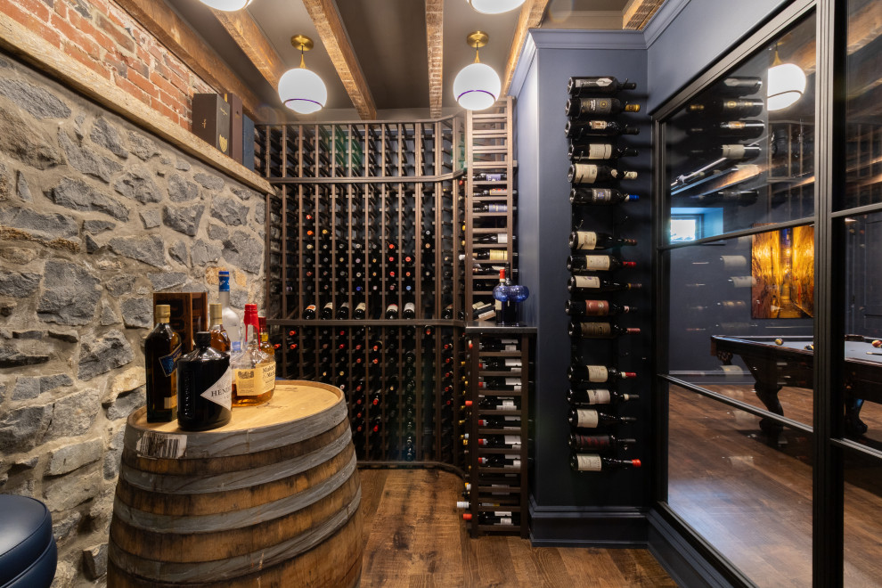 Example of a wine cellar design in Philadelphia