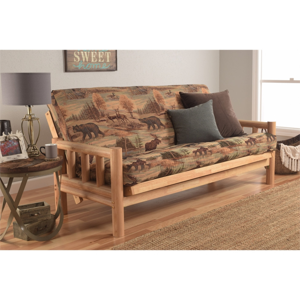 Lodge FrameNatural FinishCanadian Mattress Rustic Futons by