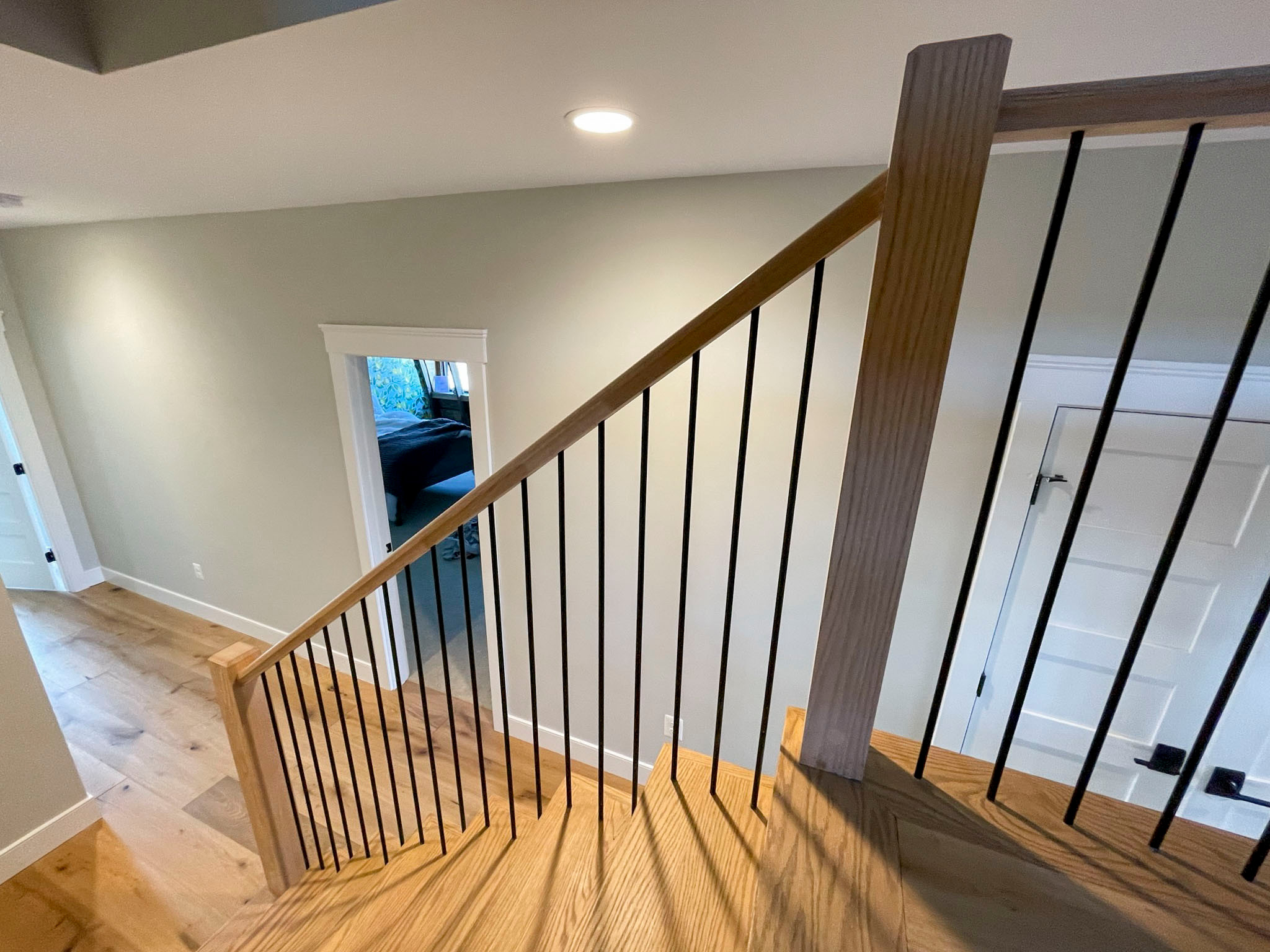 102_Straight-Freestanding Stairs/Landing in Barn Style Home, Leesburg VA 20175