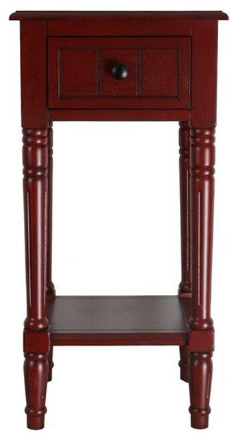 Simplicity End Table, Red