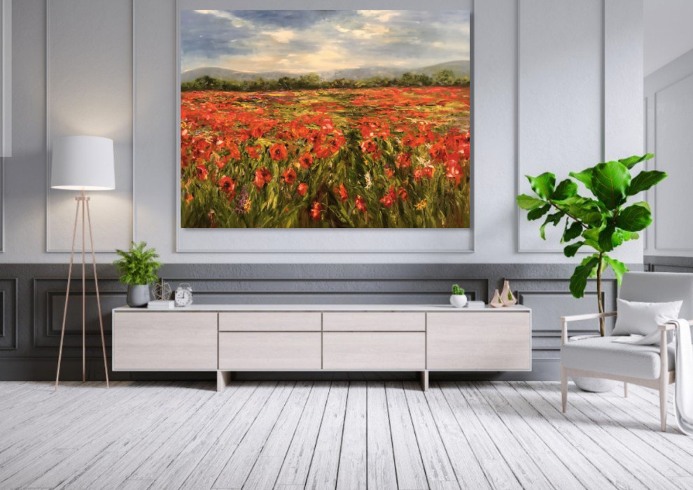 Гостиная - Дизайн интерьера - Картины художницы Дианы Маливани (3)