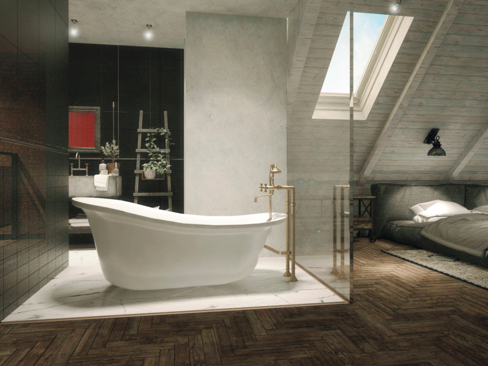 Двухъярусная квартира в стиле Лофт