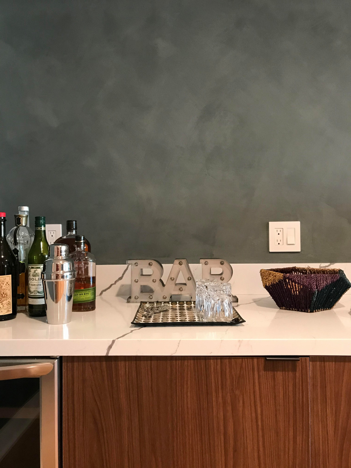 Accent walls with Lime Paint