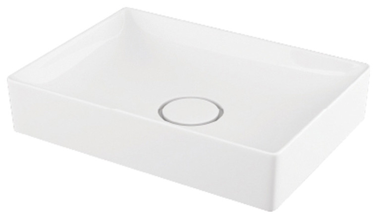 Transolid Tyler 19" Vitreous China Vessel Sink, White