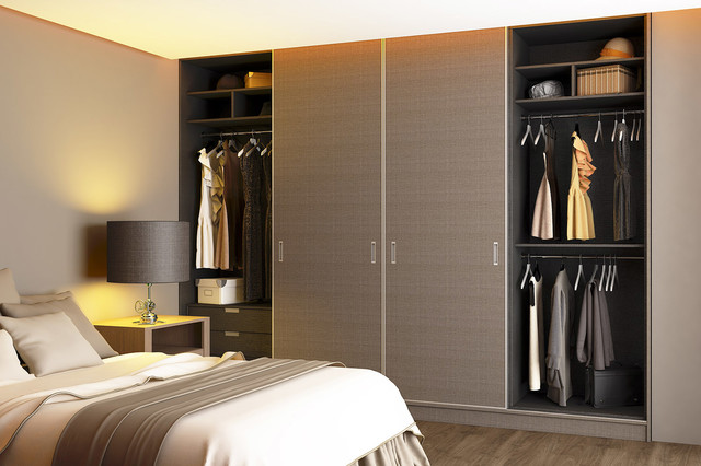 Tessuto Fabric Like Slide wardrobes contemporary-bedroom