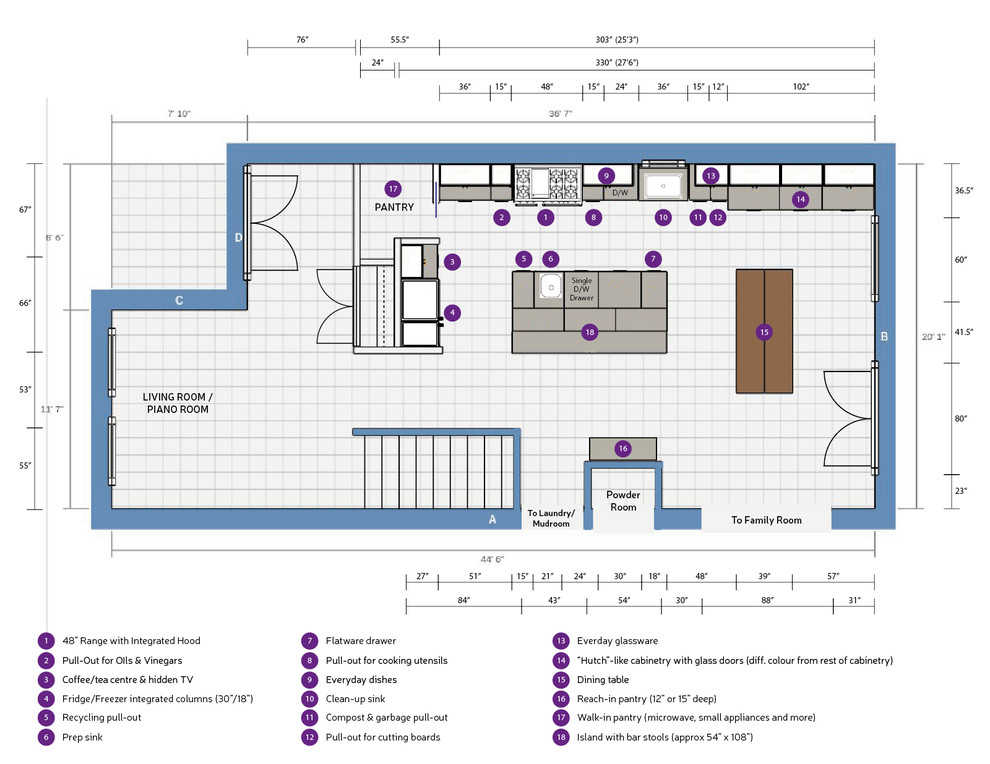 Updated Kitchen Layout | Houzz Forum