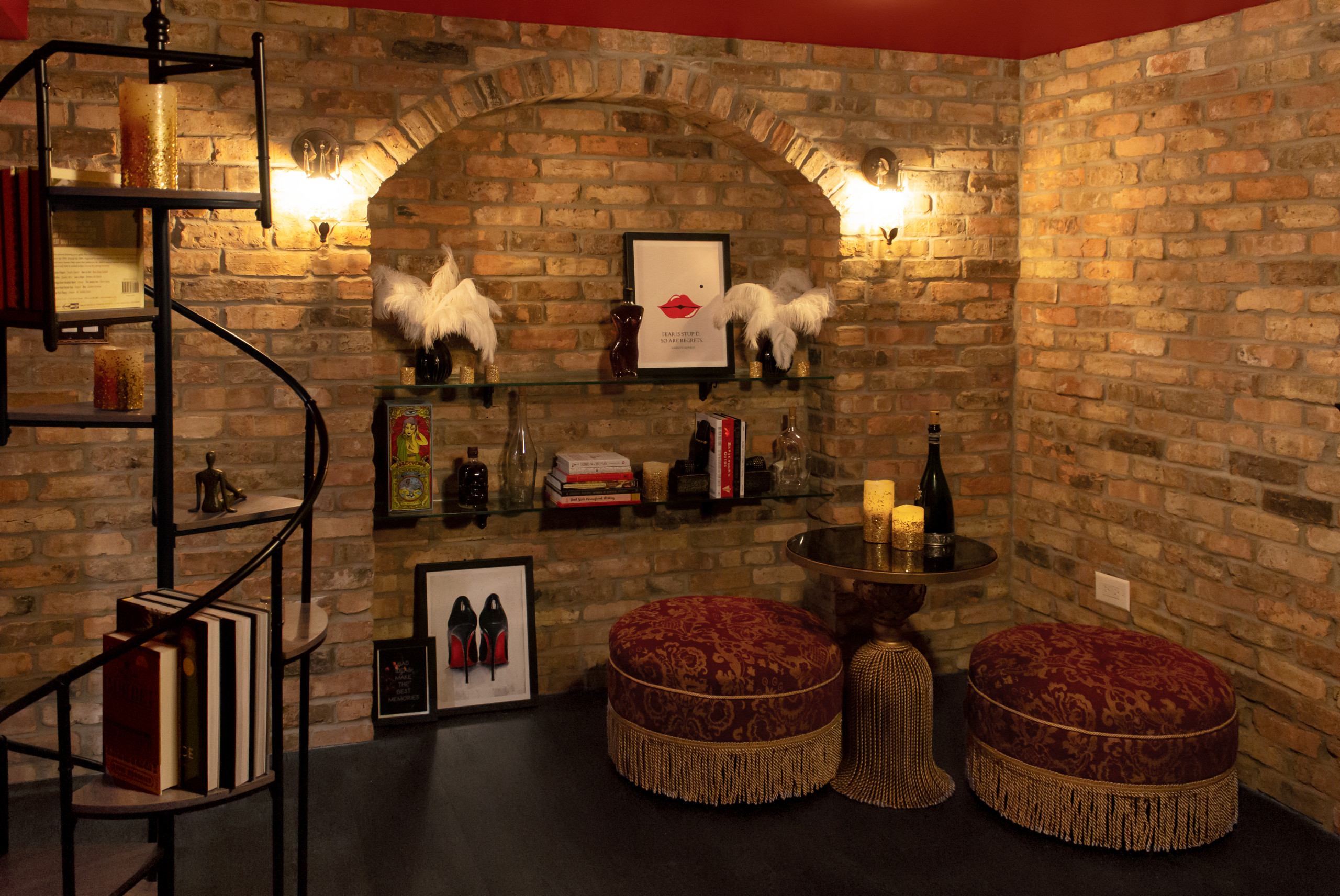 How to Create a Home Speakeasy Bar in Your Basement  Speakeasy bar, Black  room decor, Speakeasy decor bar