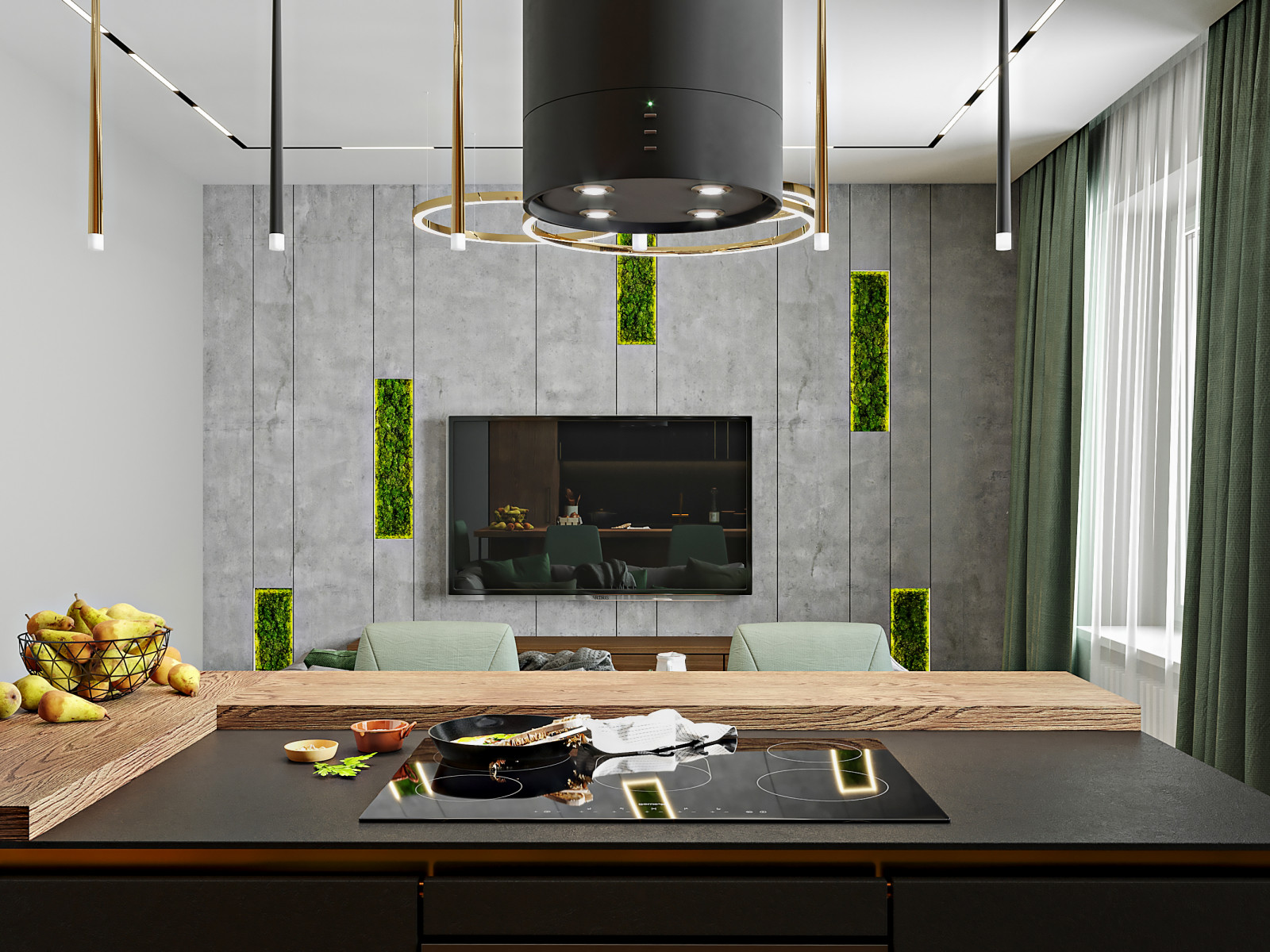 Современный дизайн квартиры-студии