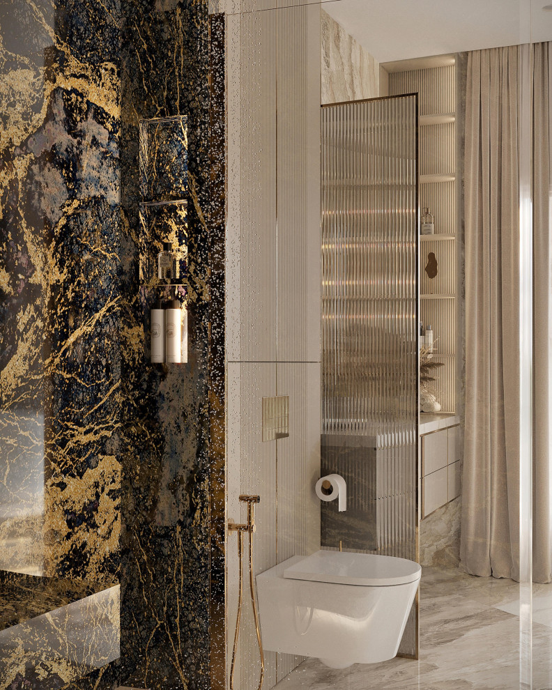 Роскошный дизайн квартиры в стиле современная классика в ЖК "Квартал Лахта парк"